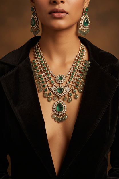 The Emerald Majesty Bridal Set