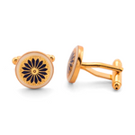 Load image into Gallery viewer, THE KUTCH CUFFLINKS - BLACK AND IVORY
