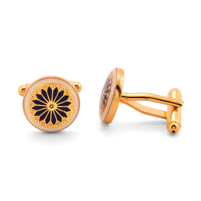 THE KUTCH CUFFLINKS - BLACK AND IVORY