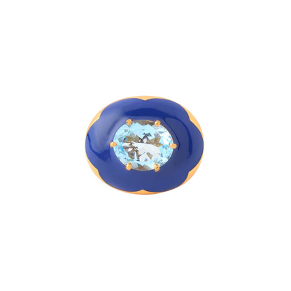LA PALA RING - BERRY BLUE
