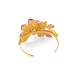 Load image into Gallery viewer, FIORE FLORAL CUFF - CITRINE AND STRAWBERRY
