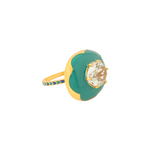 Load image into Gallery viewer, LA PALA RING - JUNGLE GREEN
