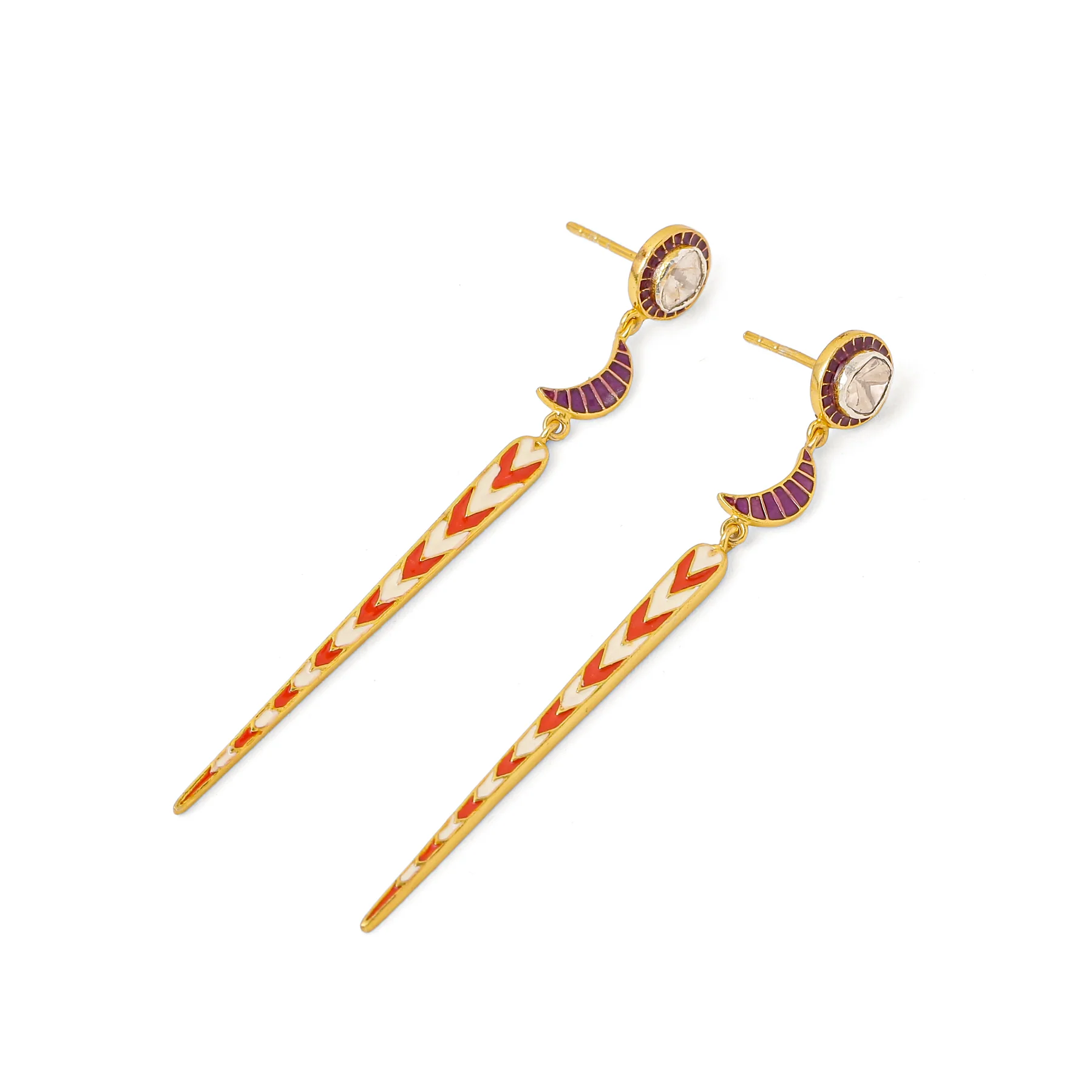 TILA CHAND LINEAR EARRINGS