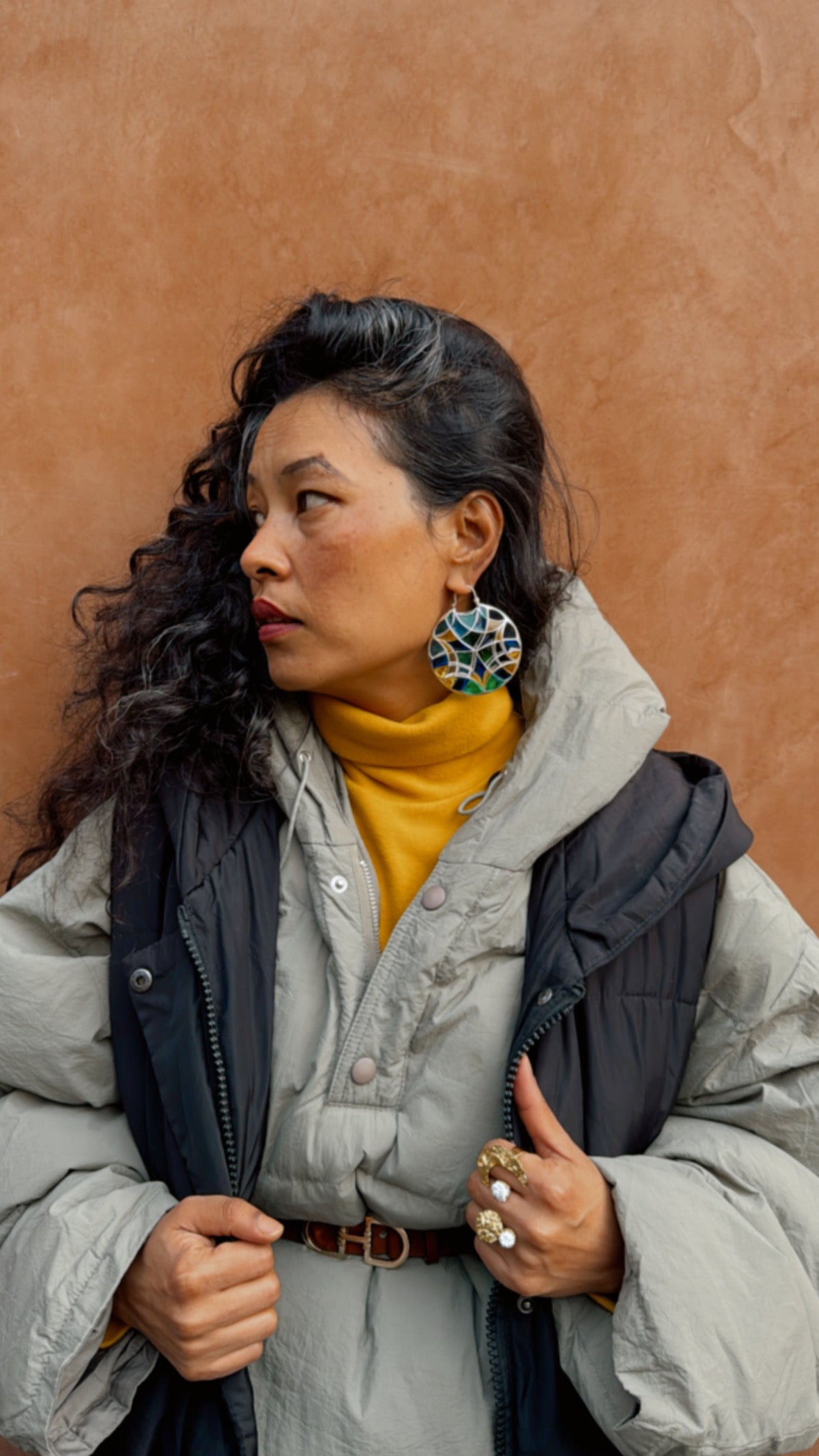 POLYCHROME SUPER HOOP EARRINGS