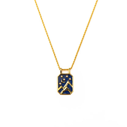 Nightfall Starry Moon Necklace
