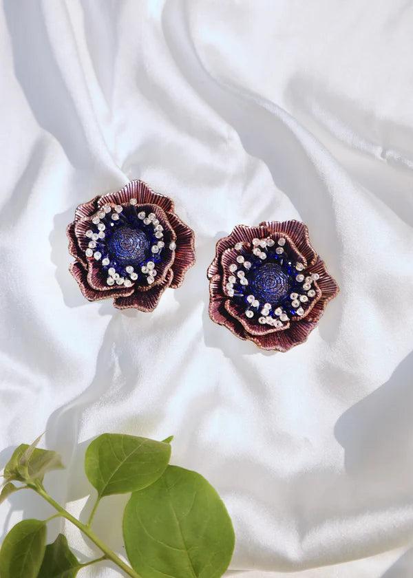 ANEMON EARRING - BLUE PINK