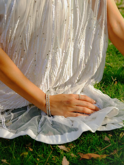 Cosmic Reef Bangle Silver