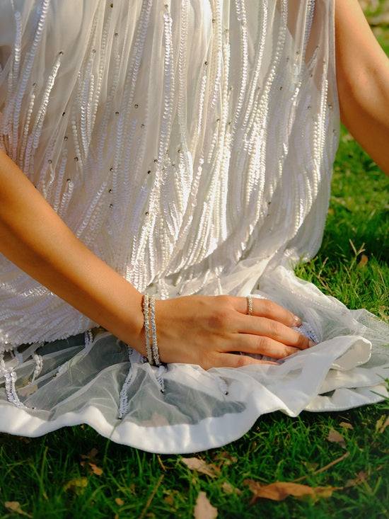 Cosmic Reef Bangle Silver