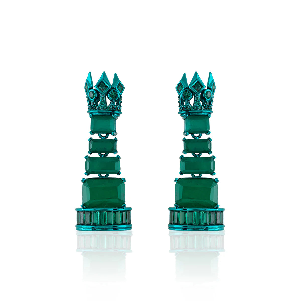 Alouette Emerald Dangler Earrings