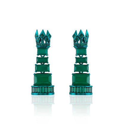 Alouette Emerald Dangler Earrings