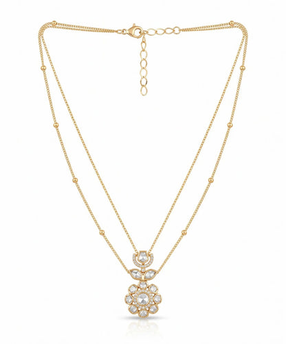 Aura Floral layered necklace set