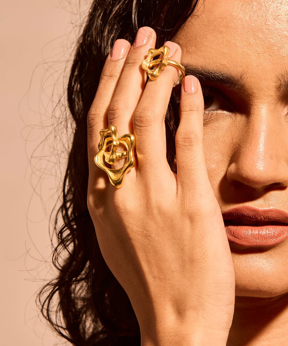 Aura Flow Duo Ring Set