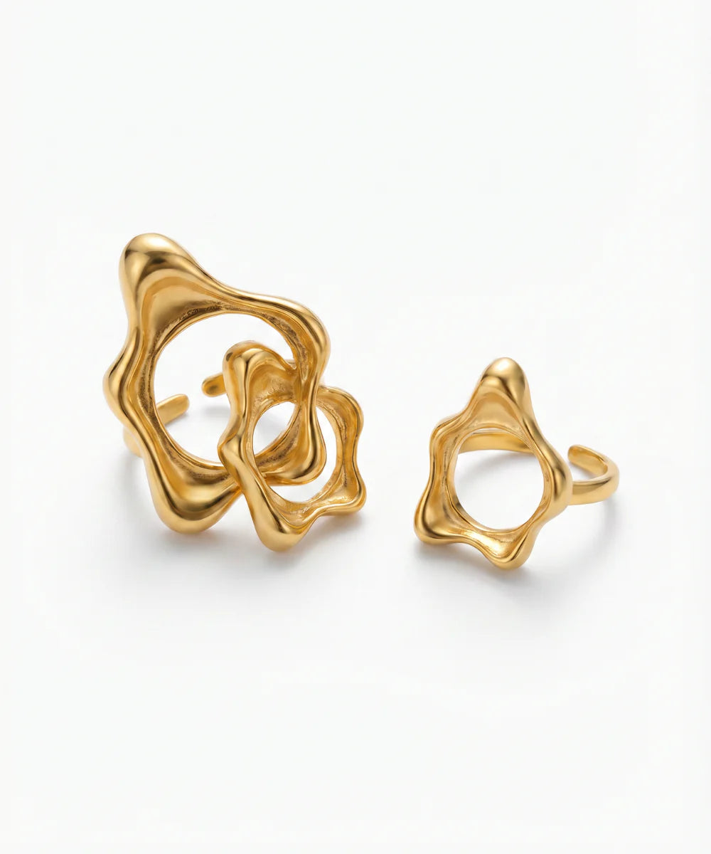 Aura Flow Duo Ring Set