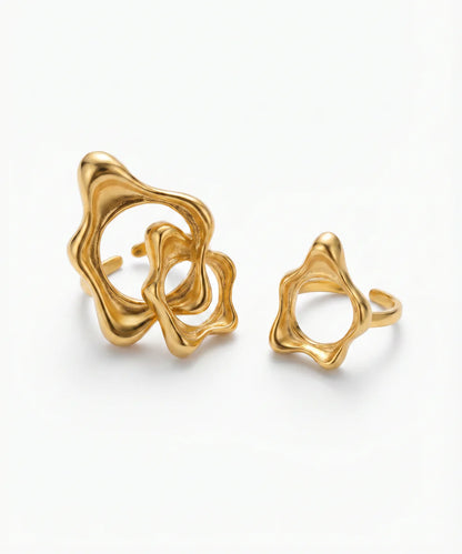 Aura Flow Duo Ring Set