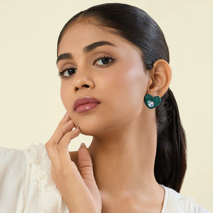 Aurelia Emerald Stud Earrings