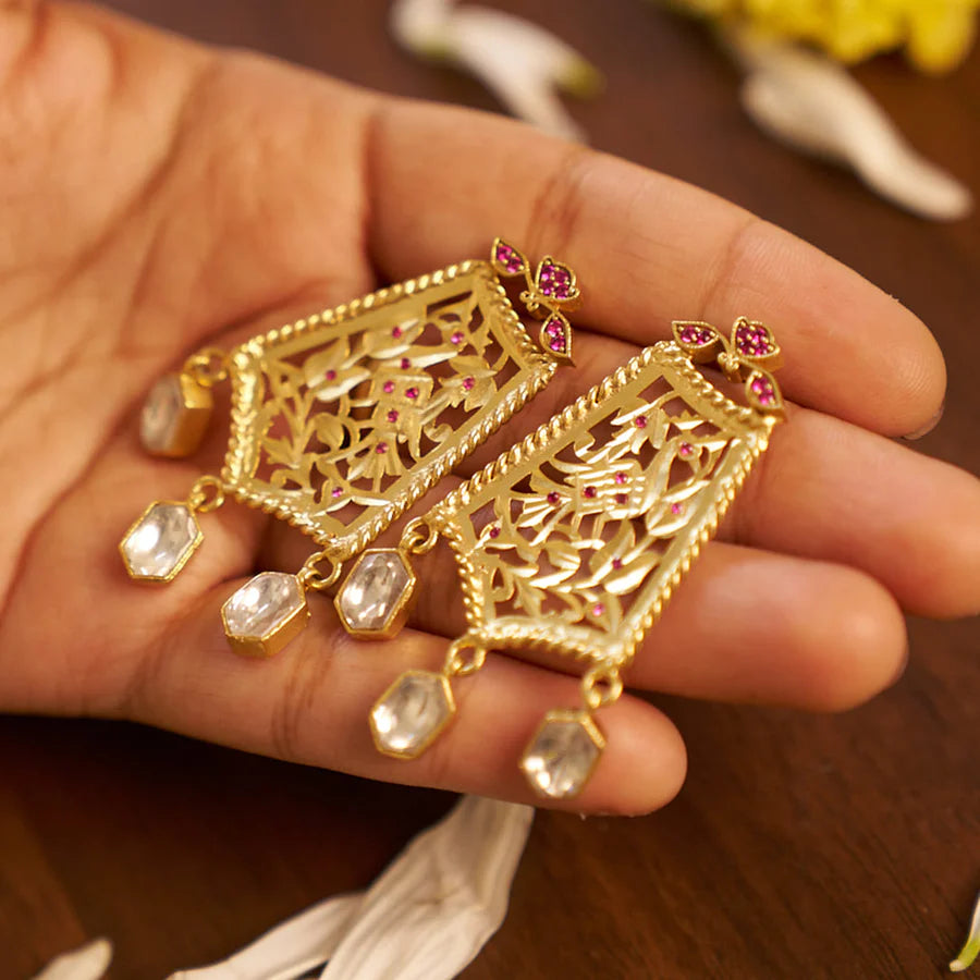 Avaniika Rectangle Earrings