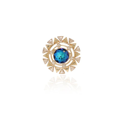 BLOOMING DAISY: ROUND, BLOOMING AND MYSTICAL COCKTAIL RING