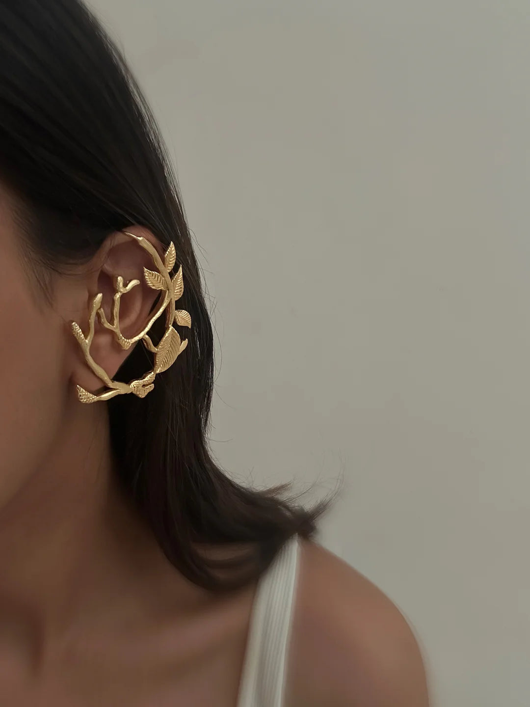 Botanical earcuff earrings