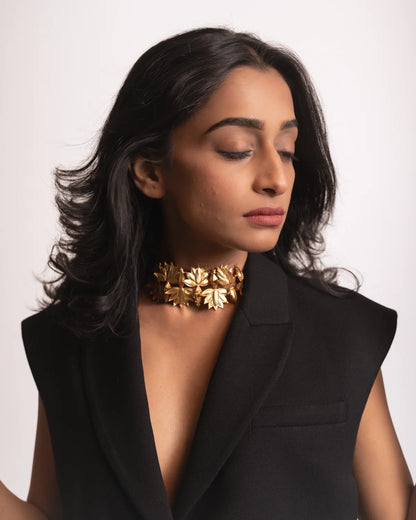 Banana Flower Field Choker
