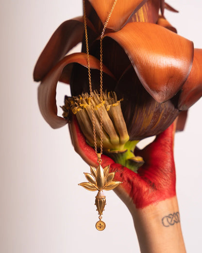 Banana Flower Pendant