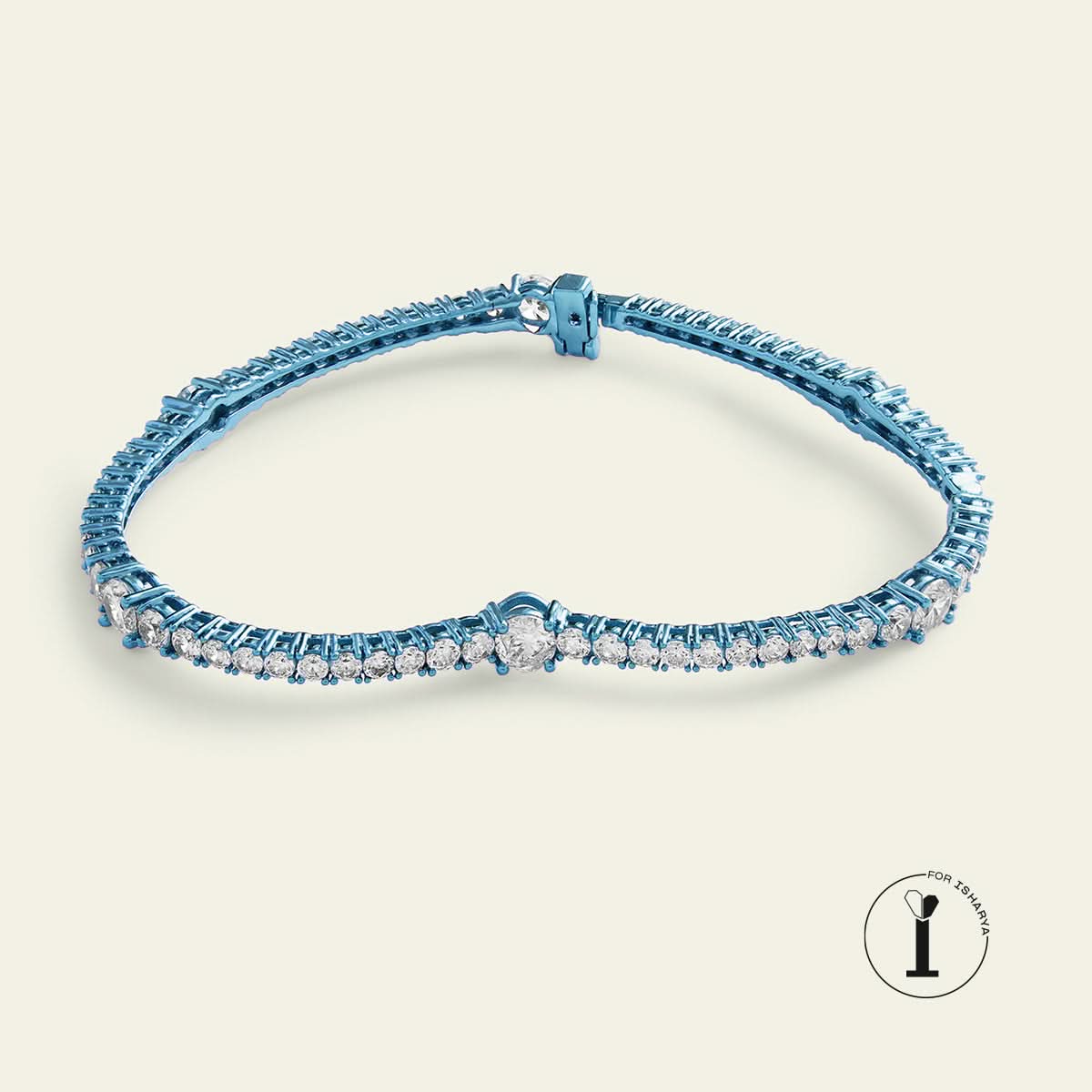 Blue Heart Bangle