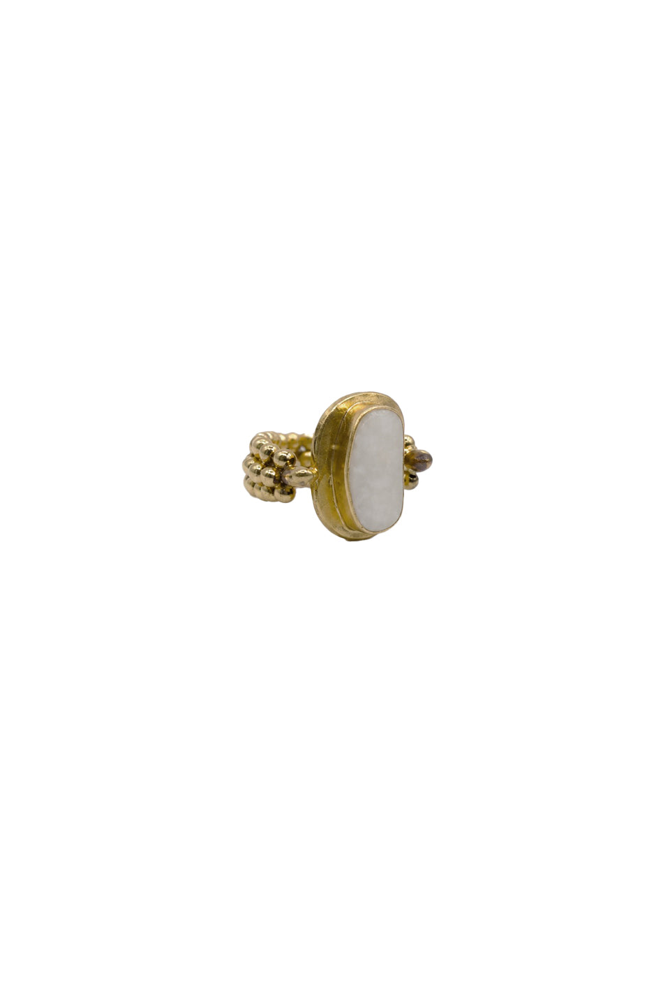 Boat Stone Ring -  IVORY