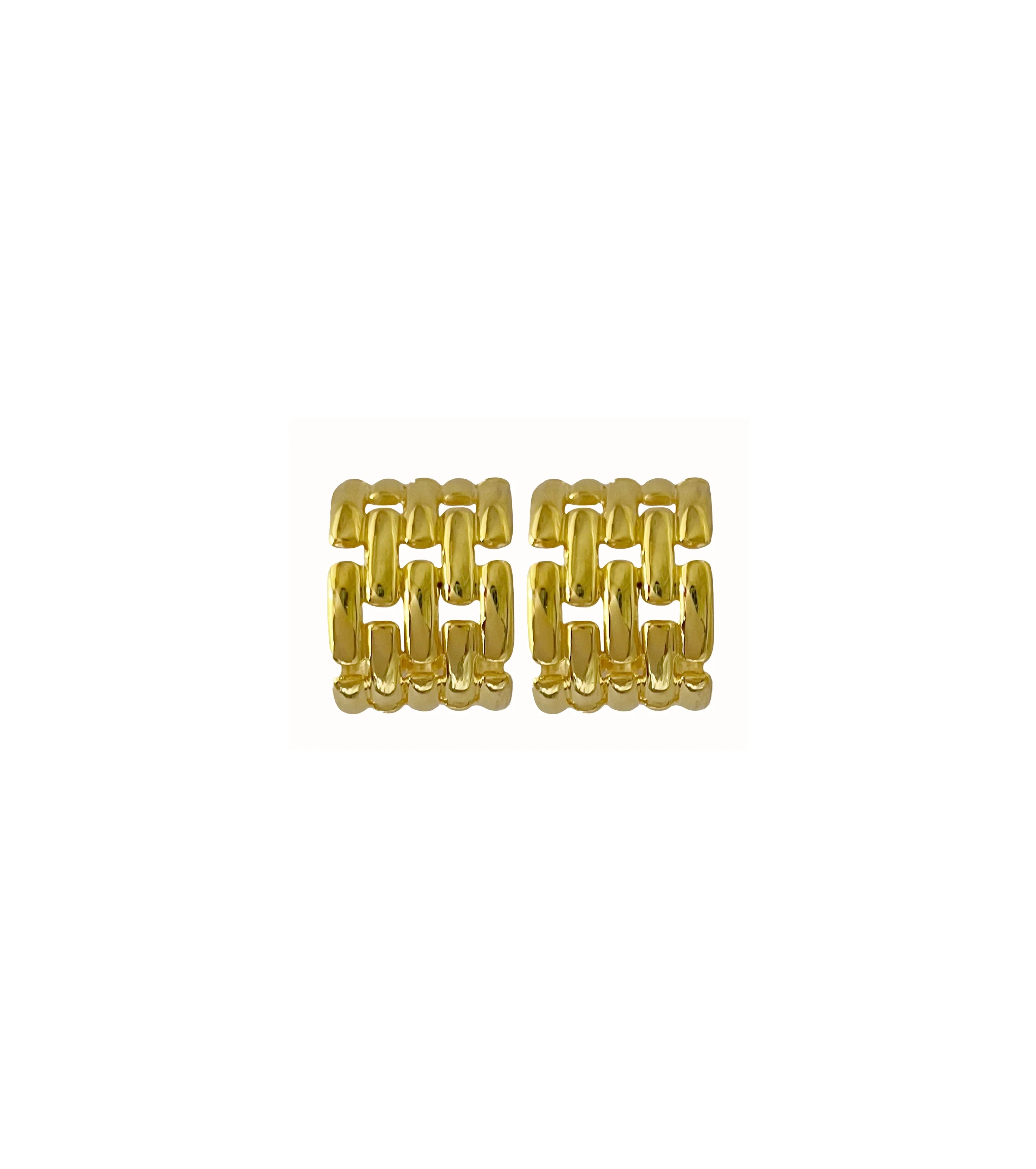 Broad Chain Hoops