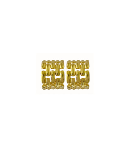 Broad Chain Hoops