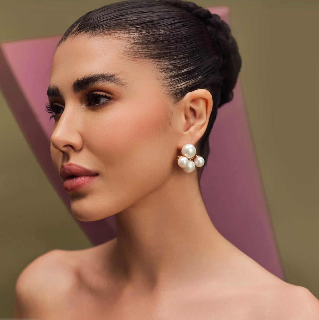 CLAW STUDS, Anaash, Pearl Stud