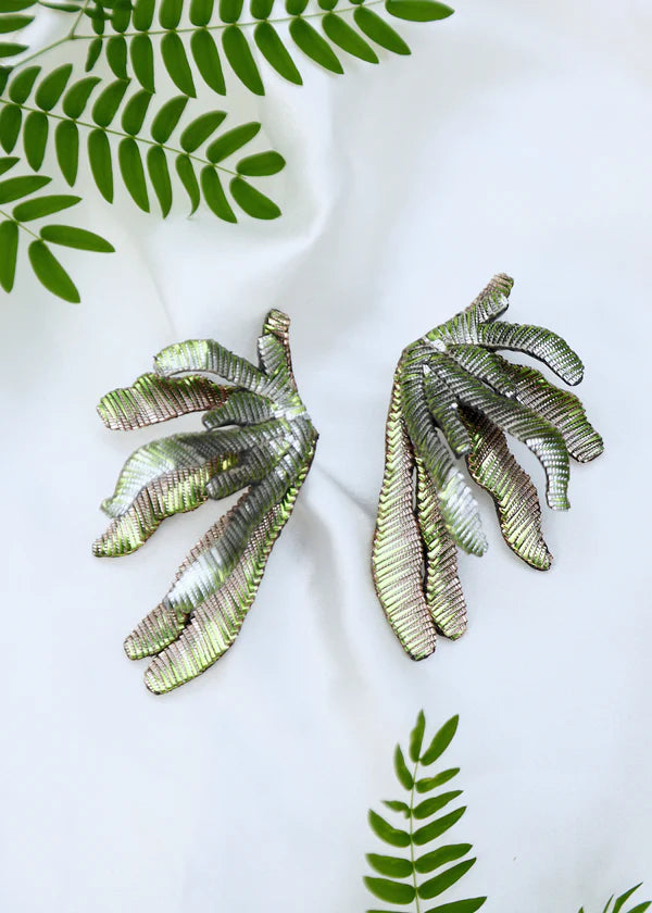 CORAL EARRING - GREEN
