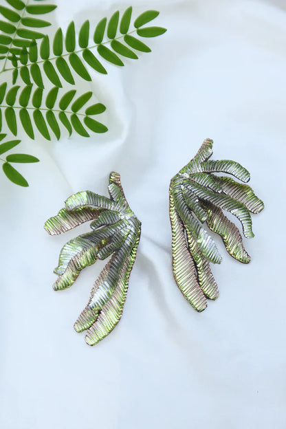 CORAL EARRING - GREEN