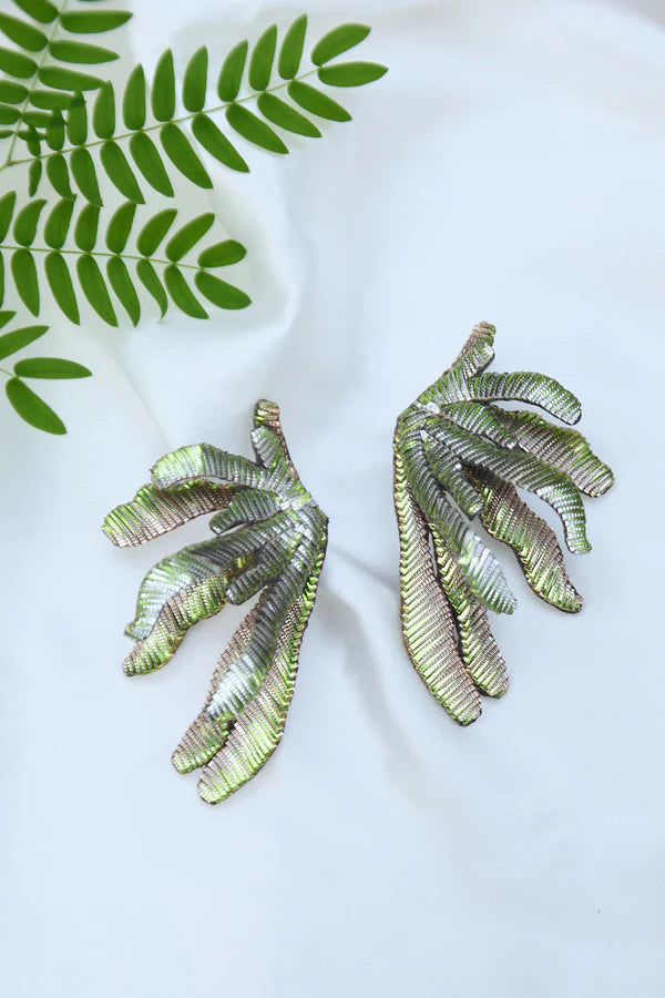 CORAL EARRING - GREEN