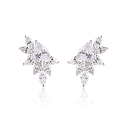 Camellia Mixed-Cut Diamond Studs