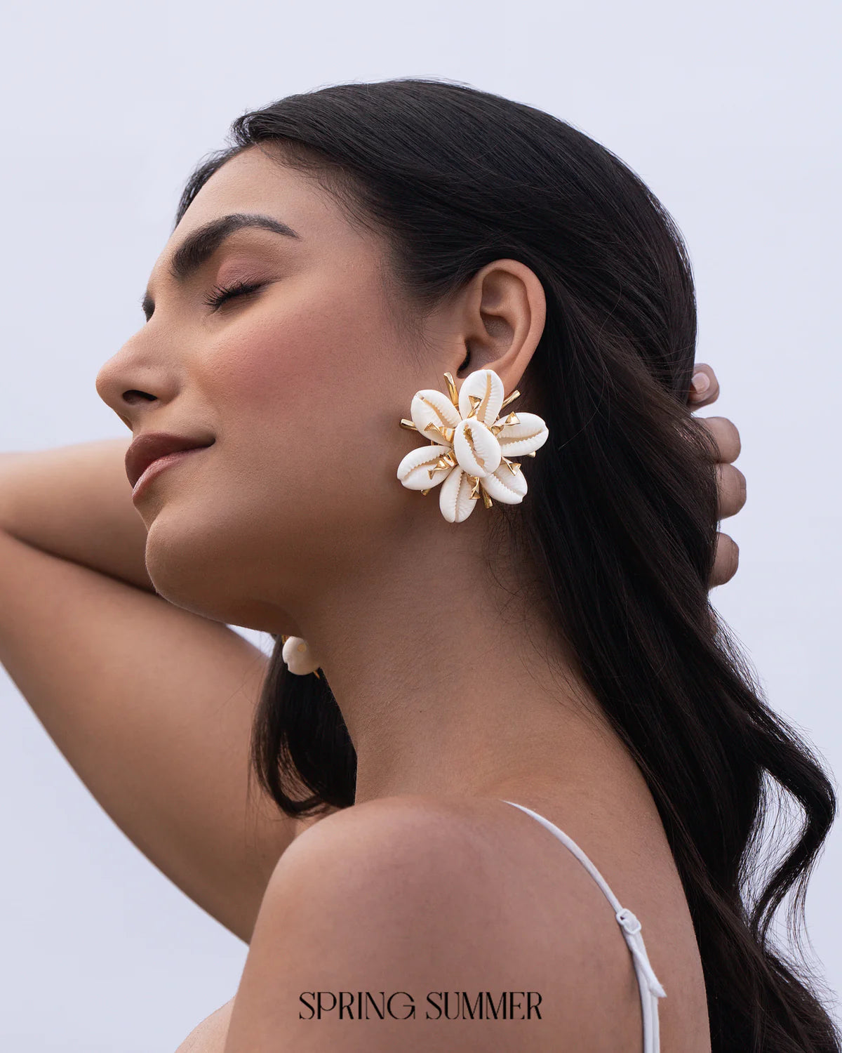 Camellia Shell Studs