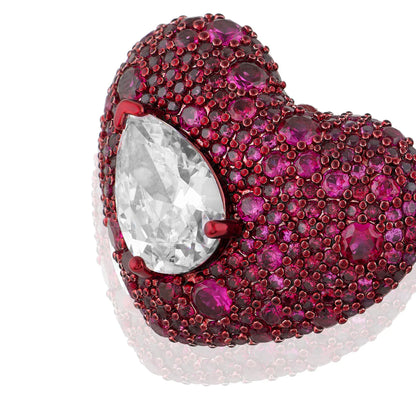 Celeste Ruby Stud Earrings