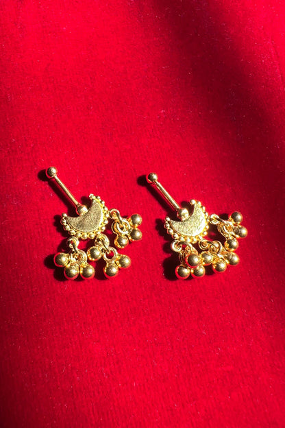 Chandra Bugadi Earrings (Pierced) 18k Gold Plated