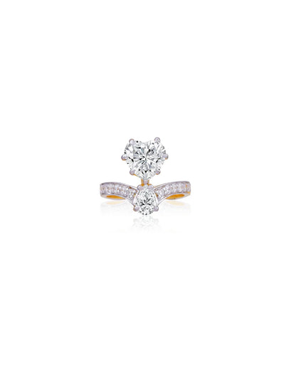 Crown Heart Ring