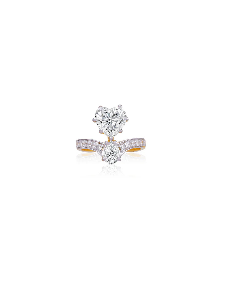 Crown Heart Ring