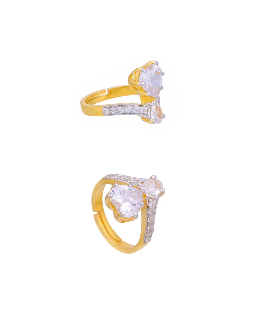 Crown Heart Ring