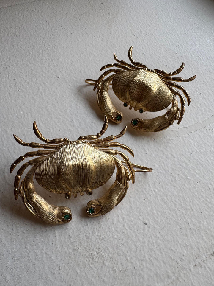 Crab earcuff earrings