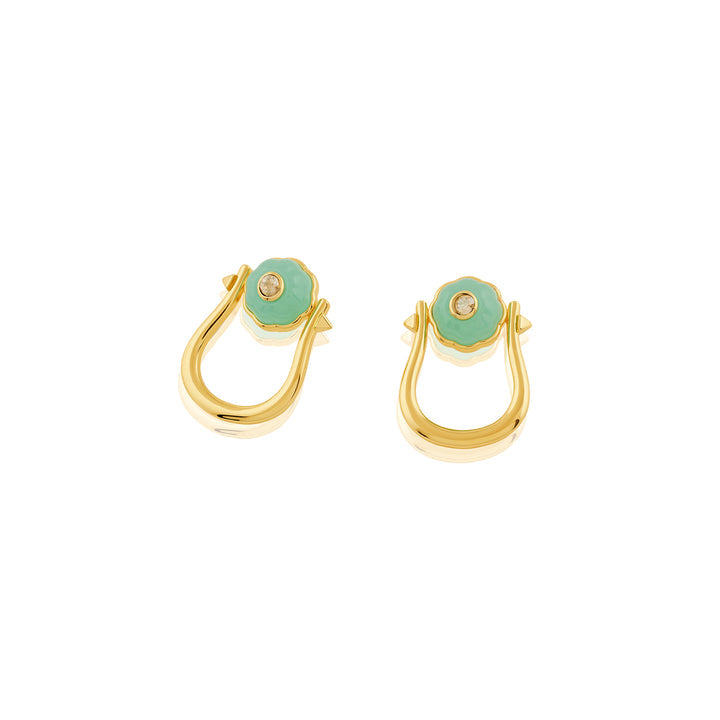 Azure Bloom Stud Earrings
