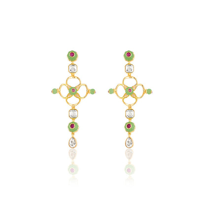 Botanic Brilliance Dangler Earrings