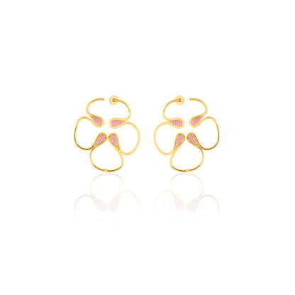 Rosé Radiant Stud Earrings