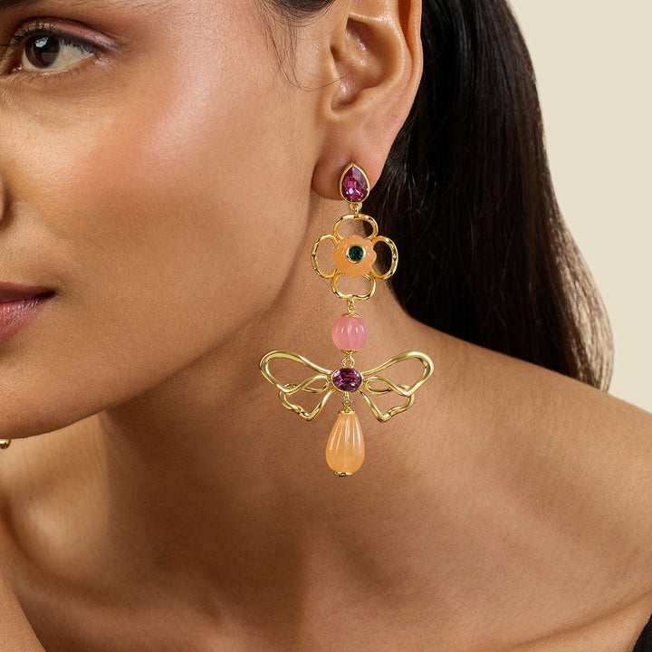 Dusky Bloom Dangler Earrings