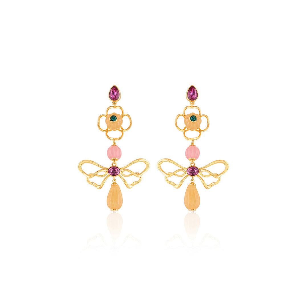 Dusky Bloom Dangler Earrings