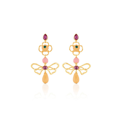 Dusky Bloom Dangler Earrings