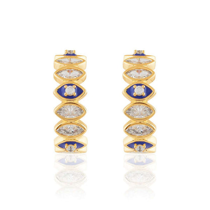 Divine Eye Halo Huggies
