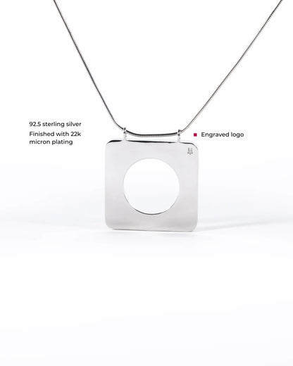 Edge Mega Pendant Silver