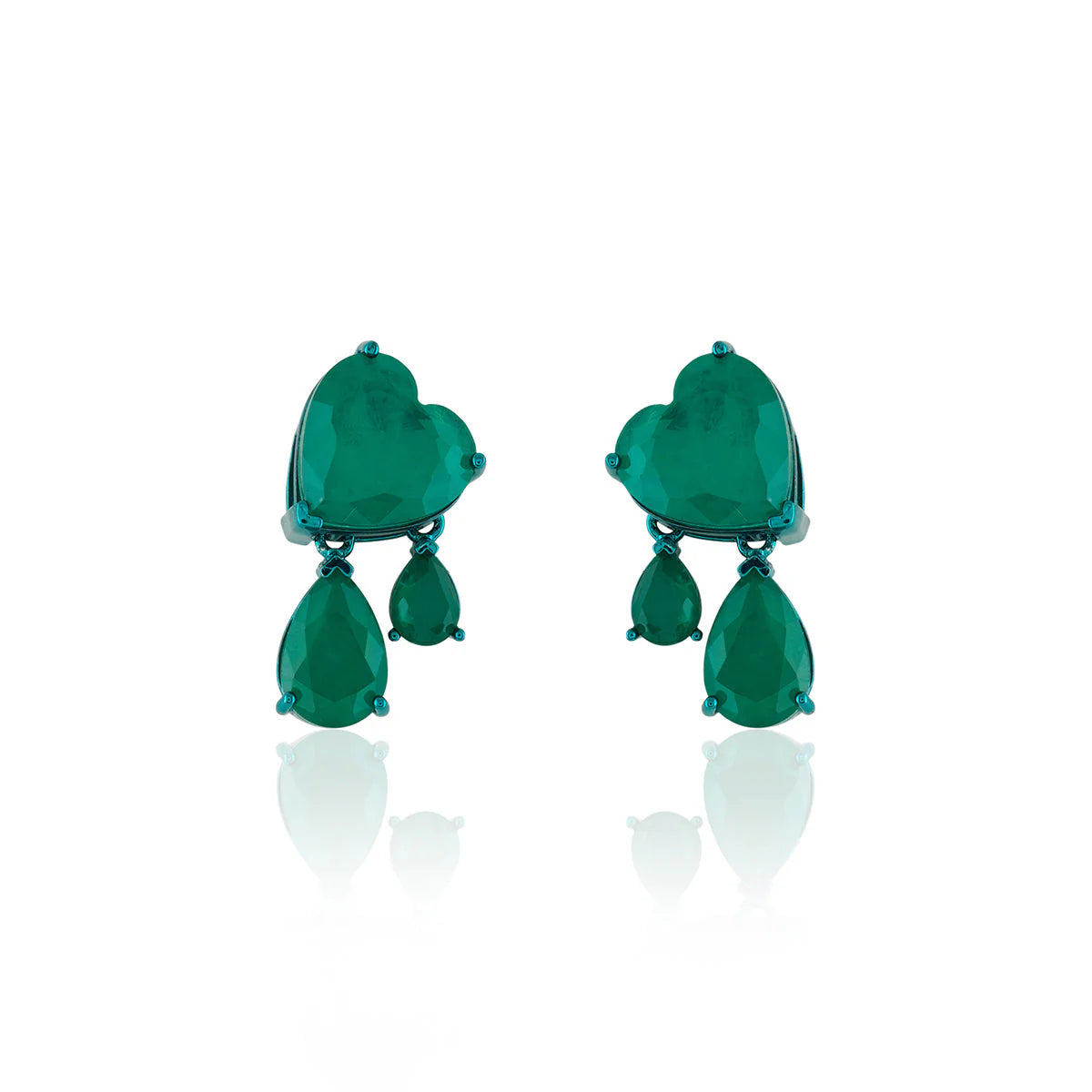 Elara Emerald Dangler Earrings