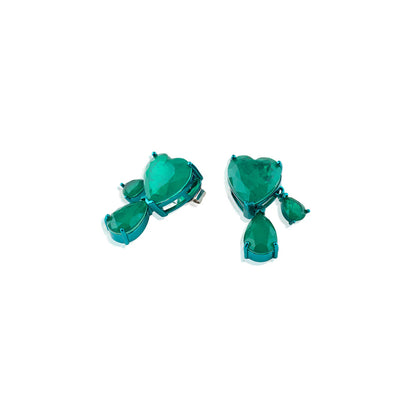 Elara Emerald Dangler Earrings